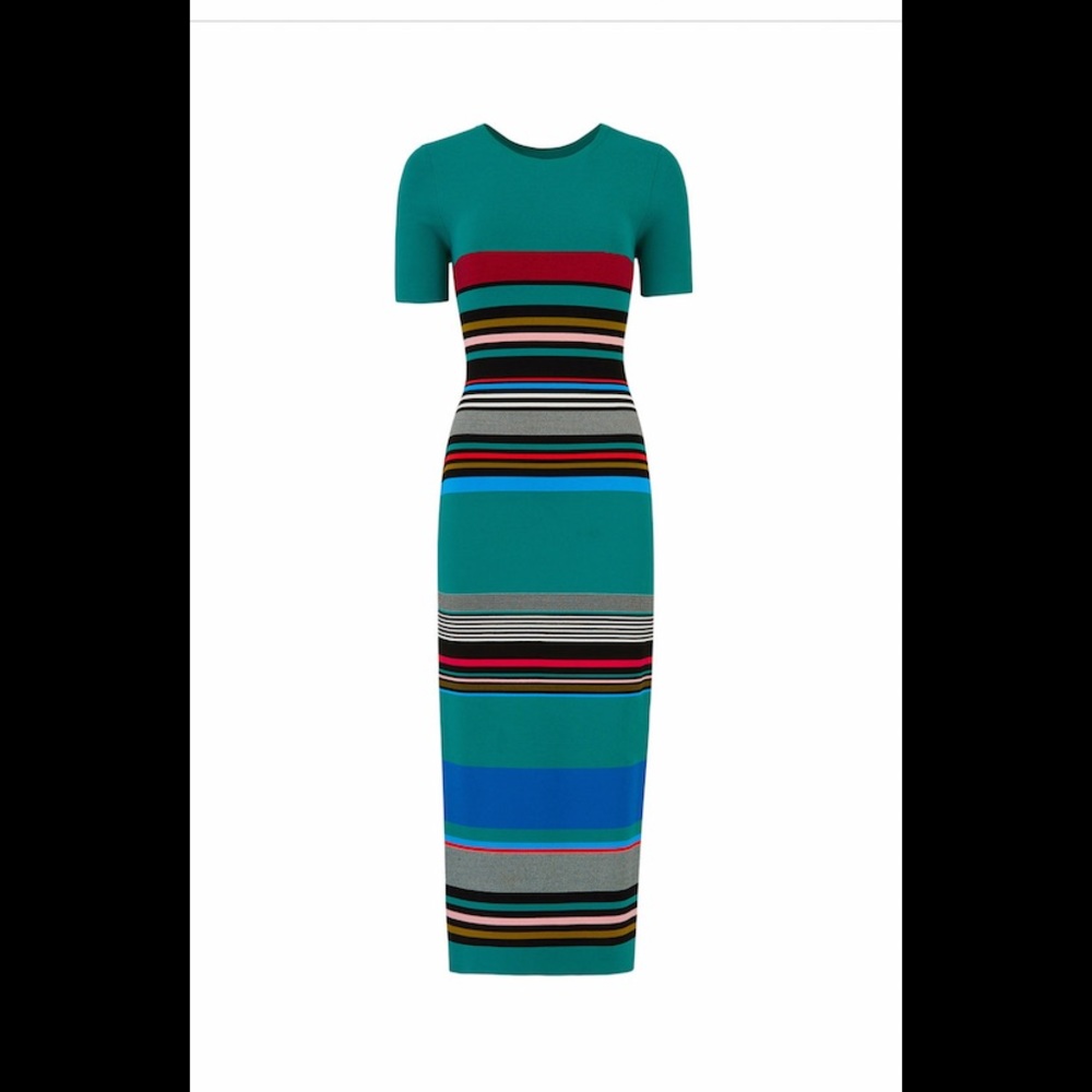 Diane Von Furstenberg Multicolor Sweater Dress - L